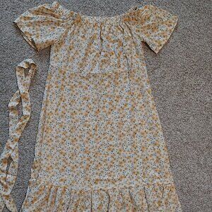 SHEIN Yellow Flower Dress